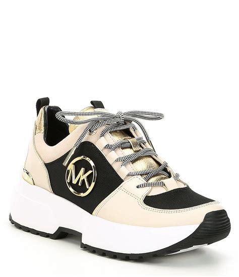 michael kors canvas sneakers|michael kors sneakers clearance.